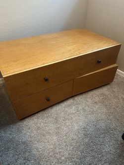 Artisan Crafted Wood Nightstand