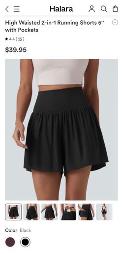 Halara High Waisted 2-in-1 Running Shorts