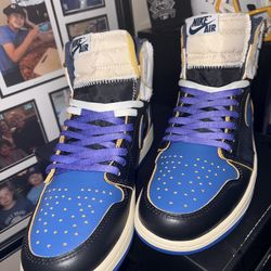 Jordan 1 fragment unions royal blue
