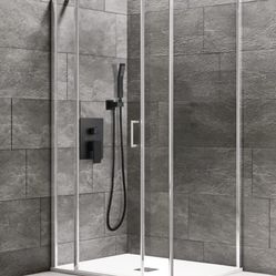10” Rainfall Bathroom Shower System Shower Head and Handle Set Wall Mounted Shower C1