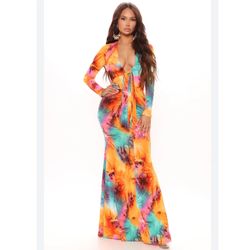 Maxi Dress - Multi Color