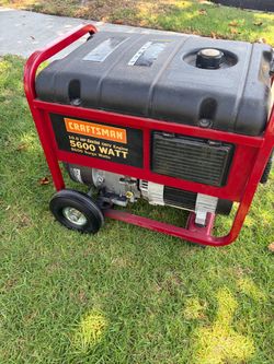 Craftsman 5600 watt generator