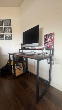 Desk , Side Table, and Desk Chair
