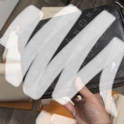 Black flower and square men bags