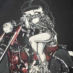 Box Full Of Harley Davidson Shirts From Different States 42 Total