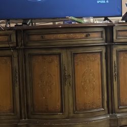 Solid Wood Cabinet - $20