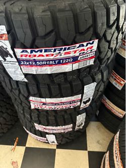 VENDO UN SET DE LLANTAS MARCA AMERICA ROAd Star  33x12.50R18