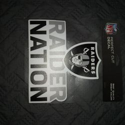 RAIDER NATION DECAL FROM ALLEGIANT STADIUM
