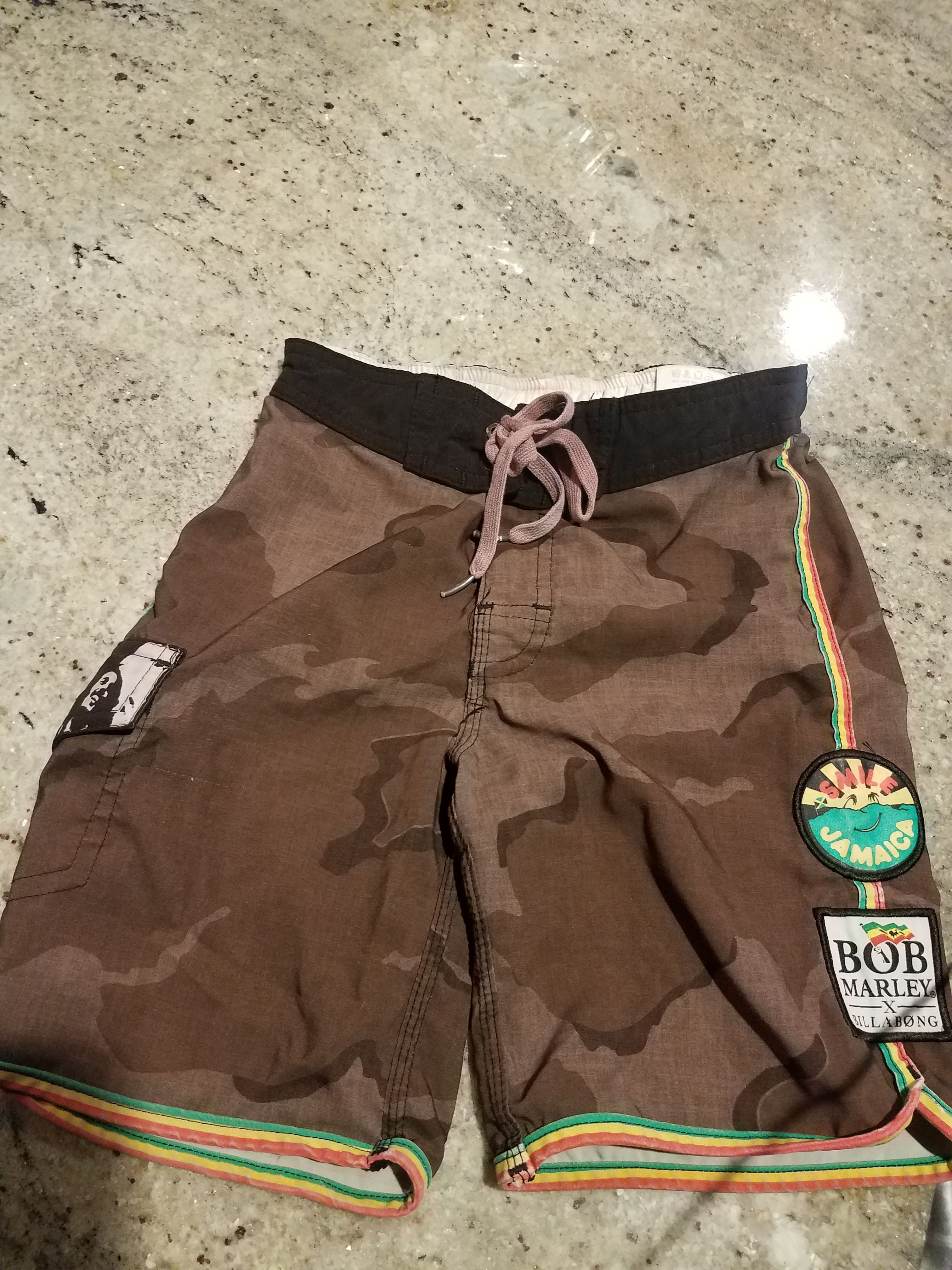 Billabong Bob Marley board shorts Boys small
