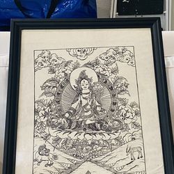 A Bali framed picture