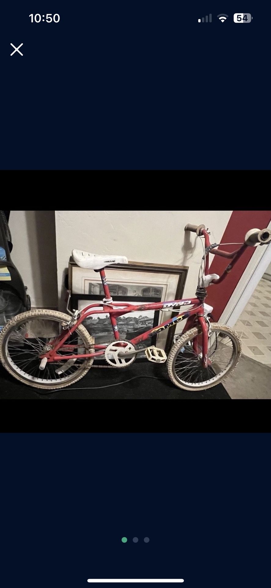 Red 1990 GT DYNO COMPE Survivor Complete Freestyle BMX Bike Old School Original Ready To Restore