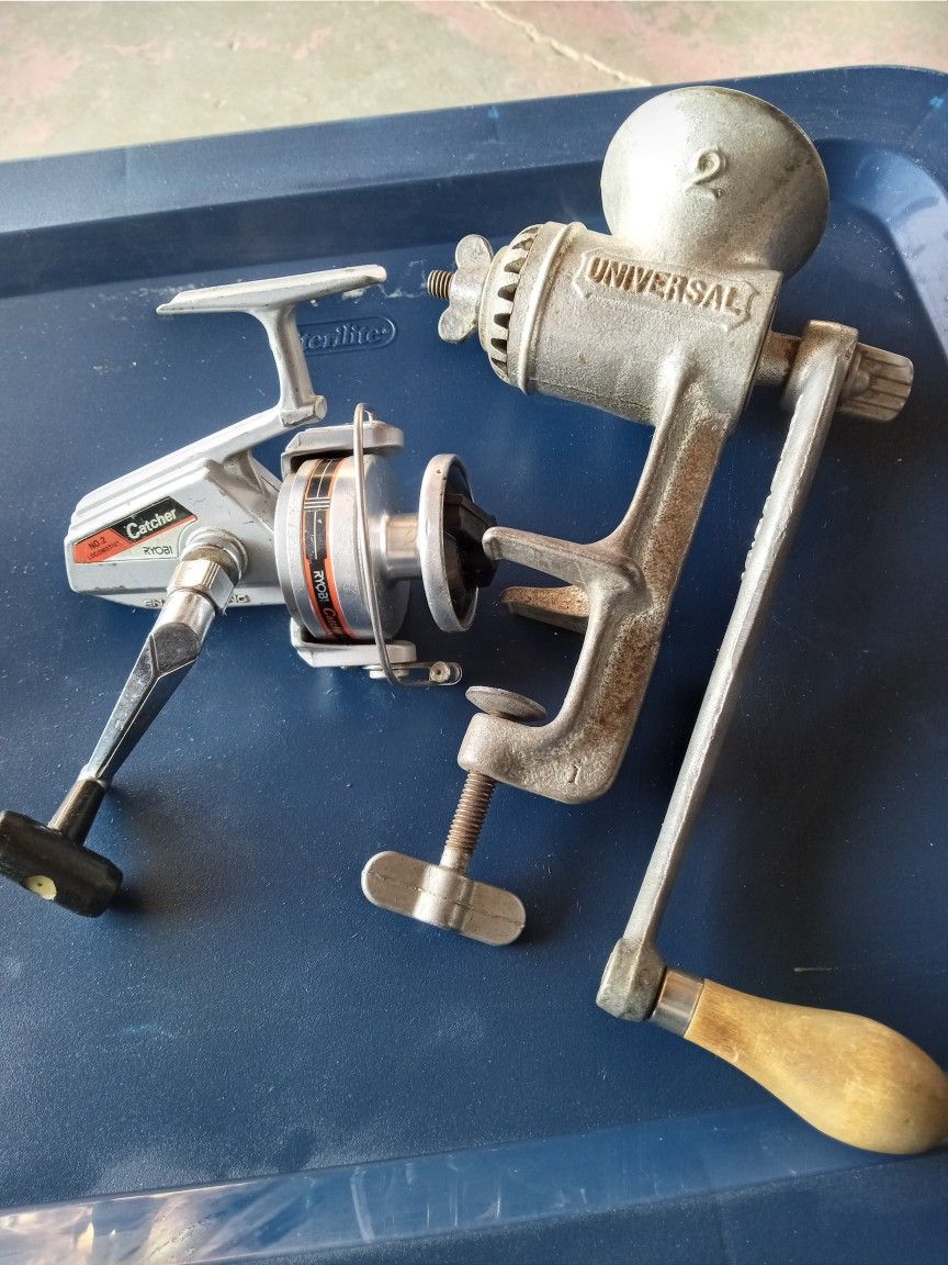 Fishing Reel And Grinder