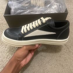 black and cream rick owen vans 