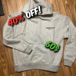 Medium gray/grey Essentials Hoodie ⚪️🧼