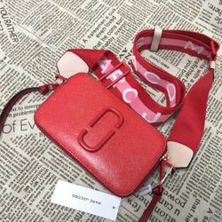 Marc Jacobs Snapshot Crossbody Bag Sandcastle Red Multi