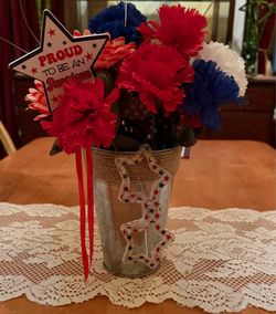 Silk flower arrangements