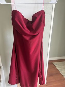 Strapless mini dress