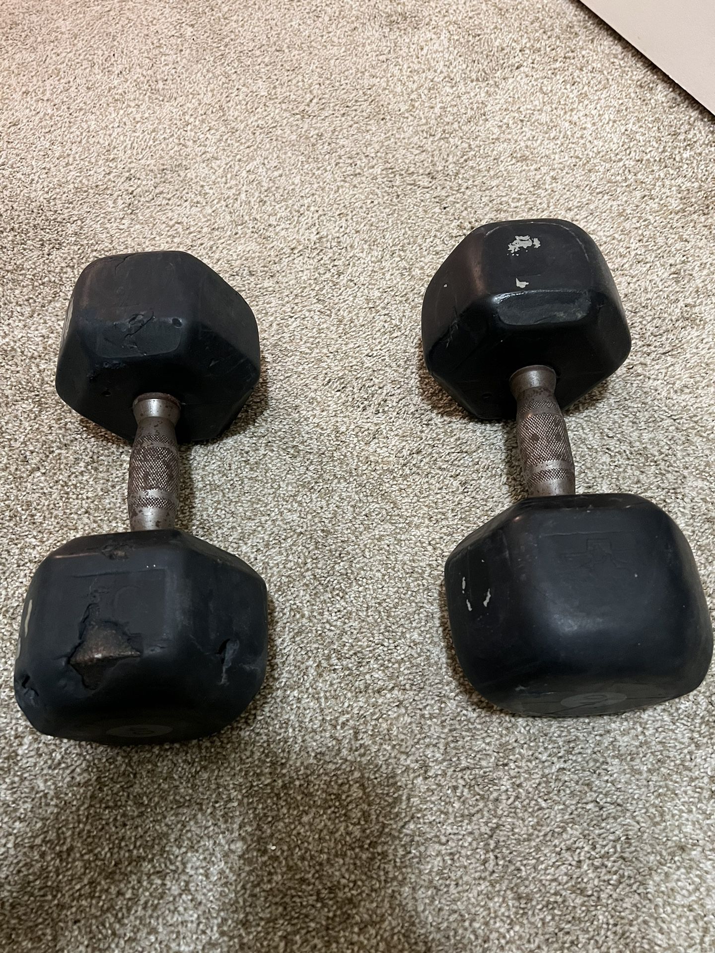 Pair of 40 Pound Dumbbells 