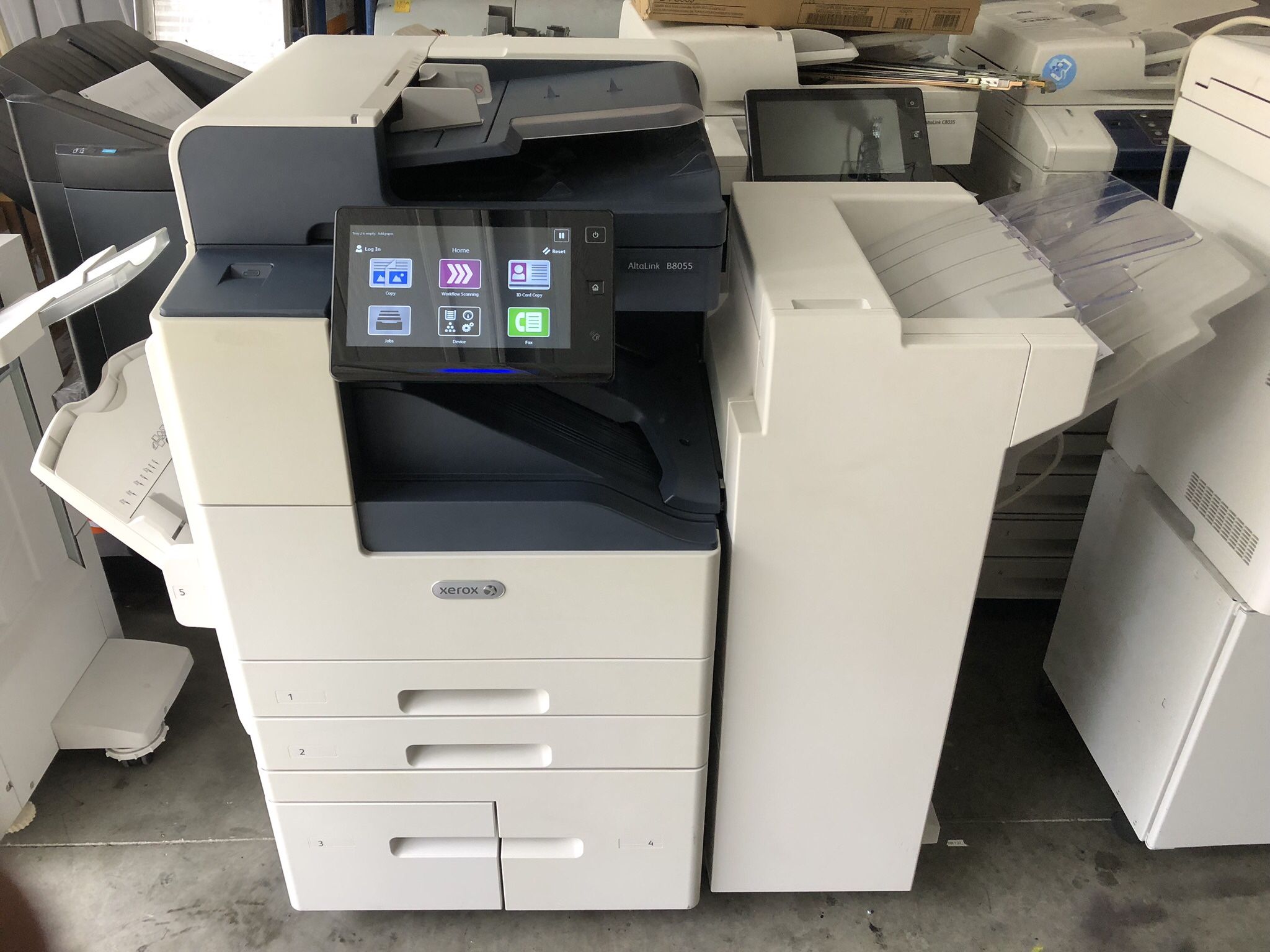 Xerox Alta Link B 8055 Mono Color Copier/print/scan/finisher