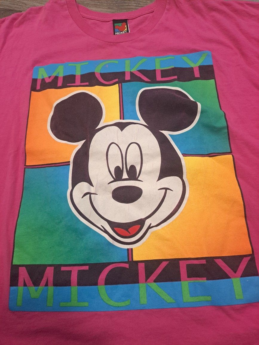 Vintage 1990s Mickey Unlimited Big Print Men's 2X Disney 
