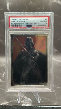 2005 Star Wars Darth Vader Revenge of Sith Embossed PSA 8