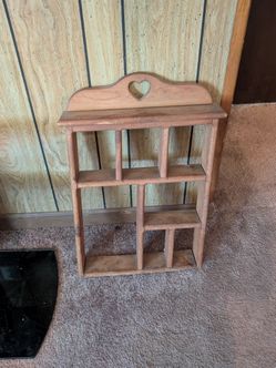 Wooden hanging shelf
