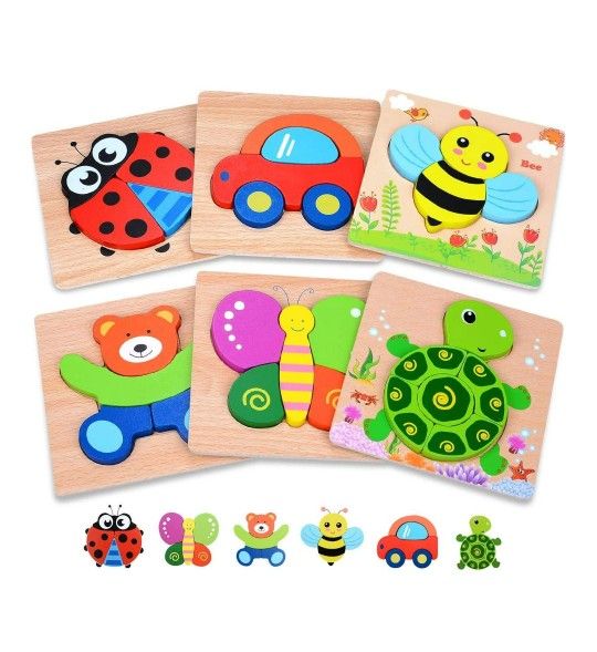 Bekayshad Wooden Puzzles Set Of 5- In Great Condition!
