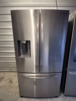 Samsung 27 cu. ft. Large Capacity 3-Door French Door Refrigerator with Dual Ice Maker