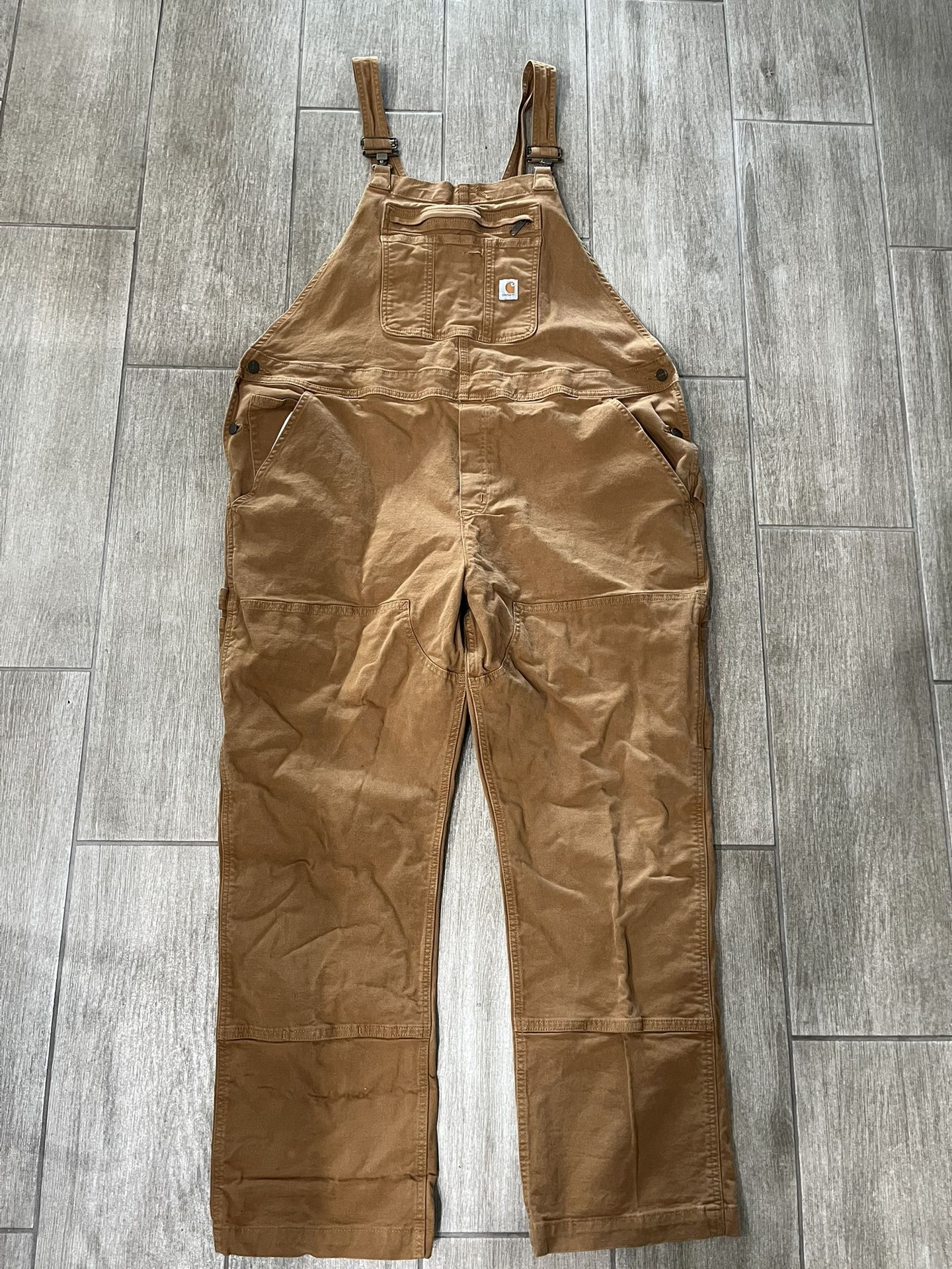 Carhartt Quilted Double Knee Bib Overalls size XXL (20)