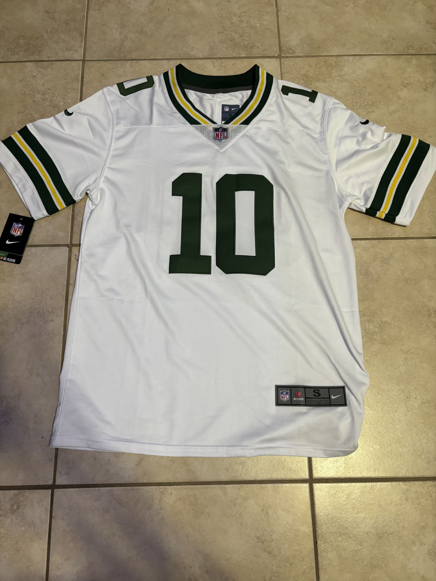 Jordan Love #10 White Away Green Bay Packers Jersey for Sale in ...