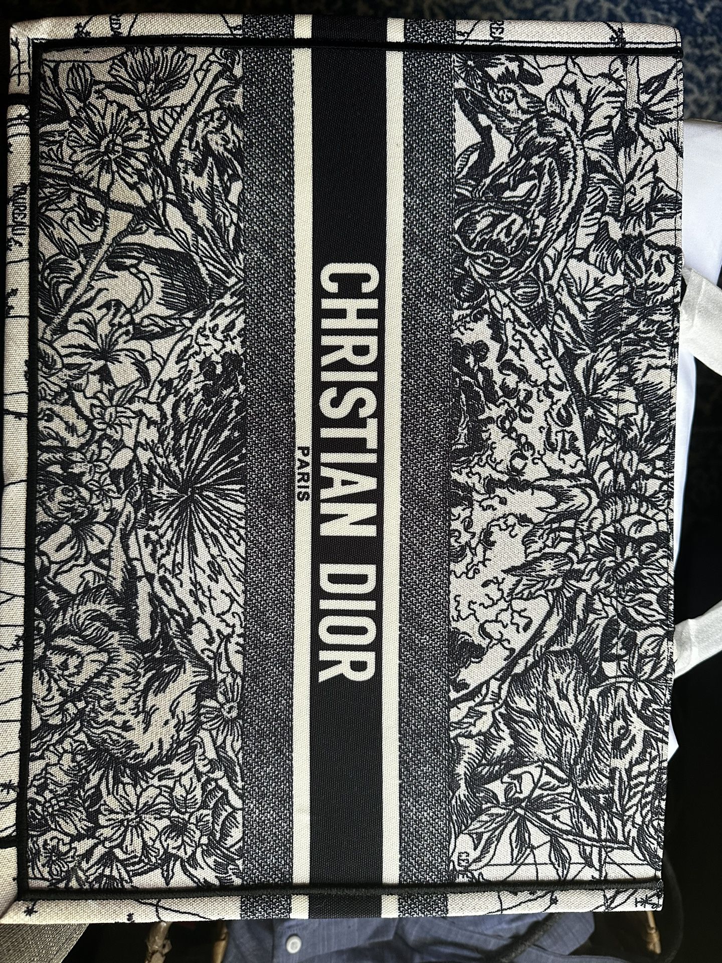 Christian Dior Paris - Medium Embroidered Book Tote