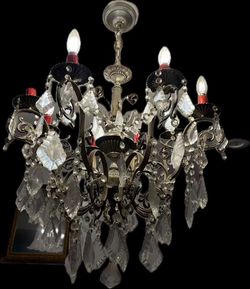 Murano crystal chandelier over 50 years old