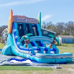Resbaladero De Agua Con Dos Líneas 
