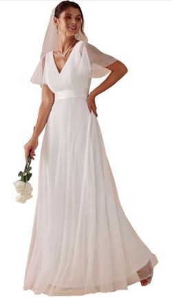 New Wedding Dress- White - Size 20
