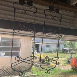 Wine Bottle Holders, Plate Holders, And Candle Holders