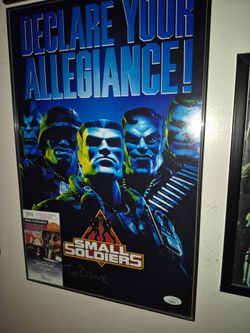 Small Soldiers Signed Movie Poster JSA Certified