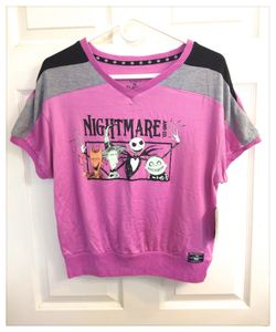 Disney ☠️ The Nightmare Before Christmas ☠️ Sleepwear Top XS 
(0-2) *NWT*