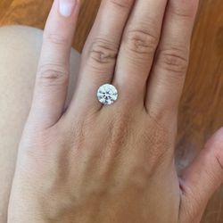 3 Carat Moissanite Diamond Loose Stone EF Color 