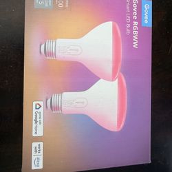 Govee RGBWW Smart LED Light Bulbs 1200 Lm Dimmable BR30 Color Changing (2 Pack)