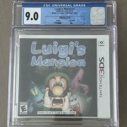 Luigi’s Mansion Nintendo 3DS CGC GRADE 9.0 BRAND NEW SEALED