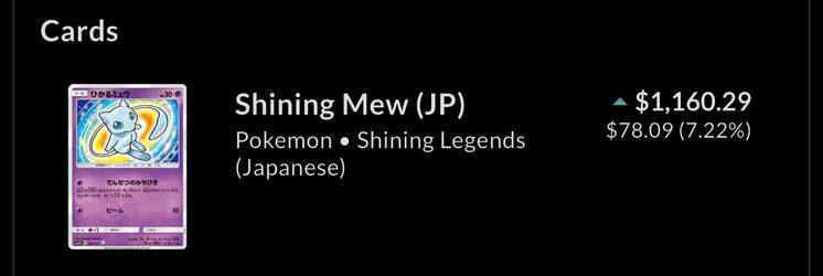 Shining mew in a psa10