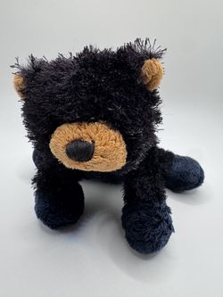 Retired Ganz Webkinz Lil' Kinz Black Bear Plush (No Code) - 6"