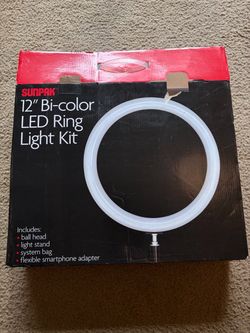 Sunpak 12" Bi-Color LED Ring Light Kit