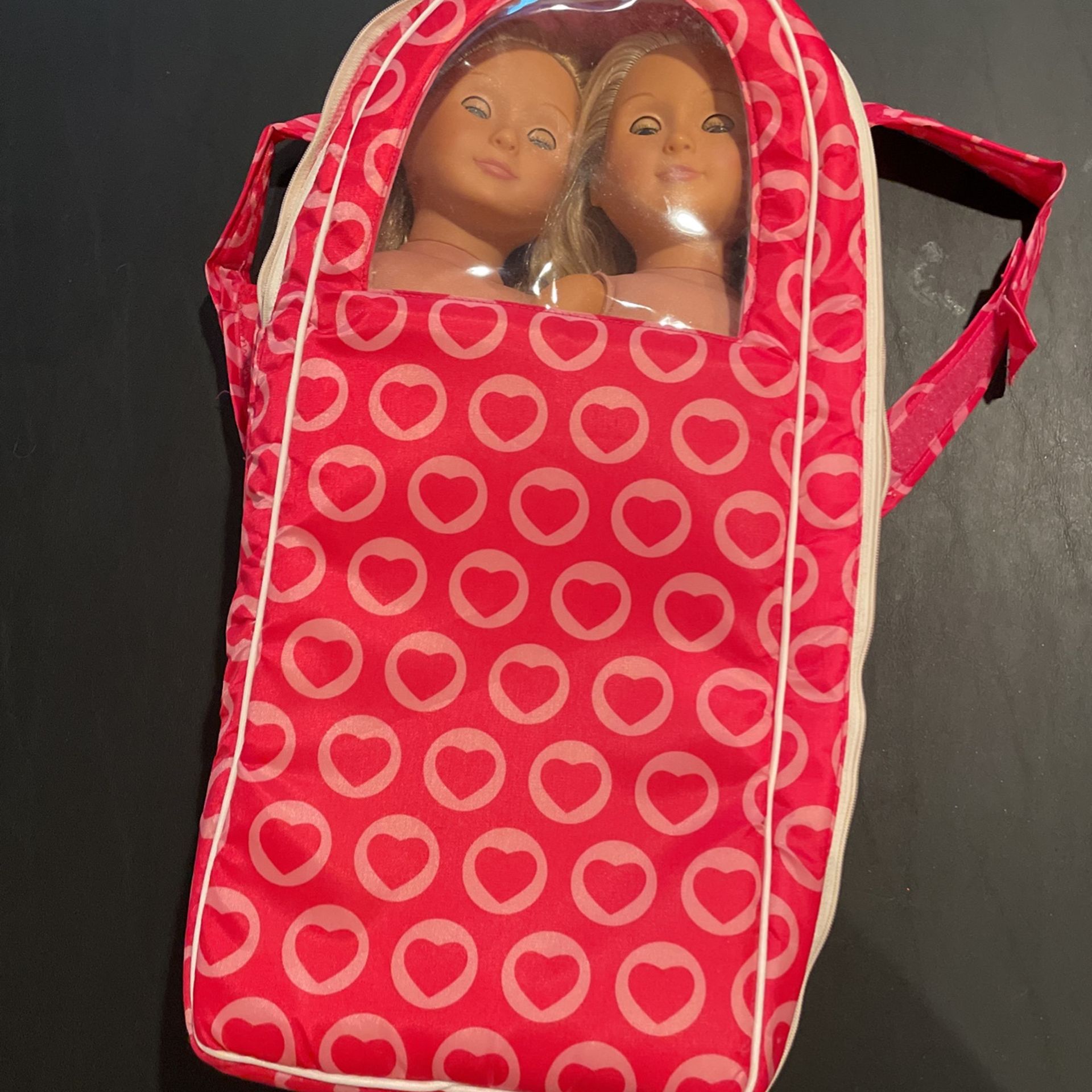 Doll Carry Case Backpack For Our Generation Or American Girl Dolls
