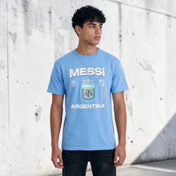 AFA Originals Men’s Messi 10 Argentina Blue Short Sleeve T-Shirt Sz L