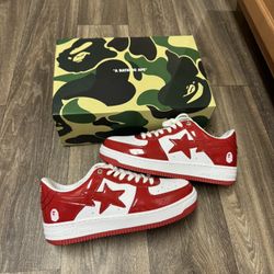 Bapesta Red/White 