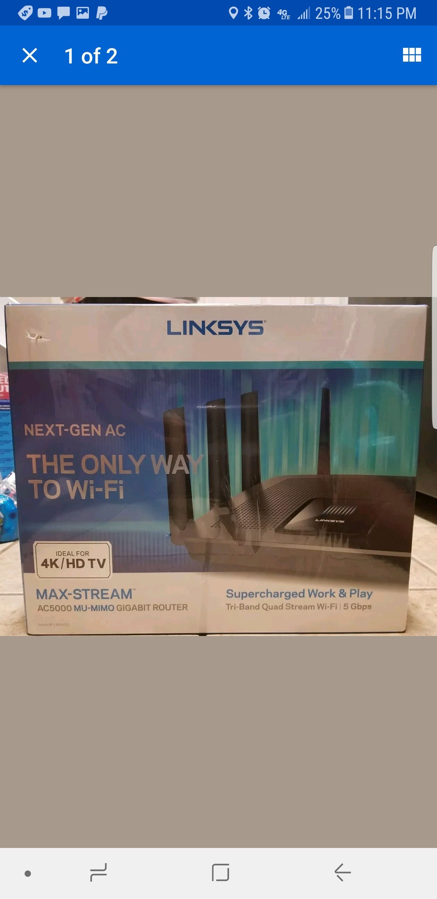 Linksys router