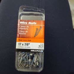 FREE Hillman Steel Wire Nails 17 x 7/8"