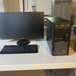 desktop computer setup