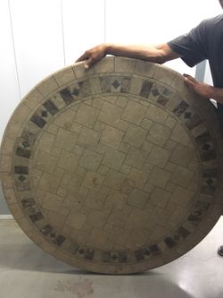 Tile round table